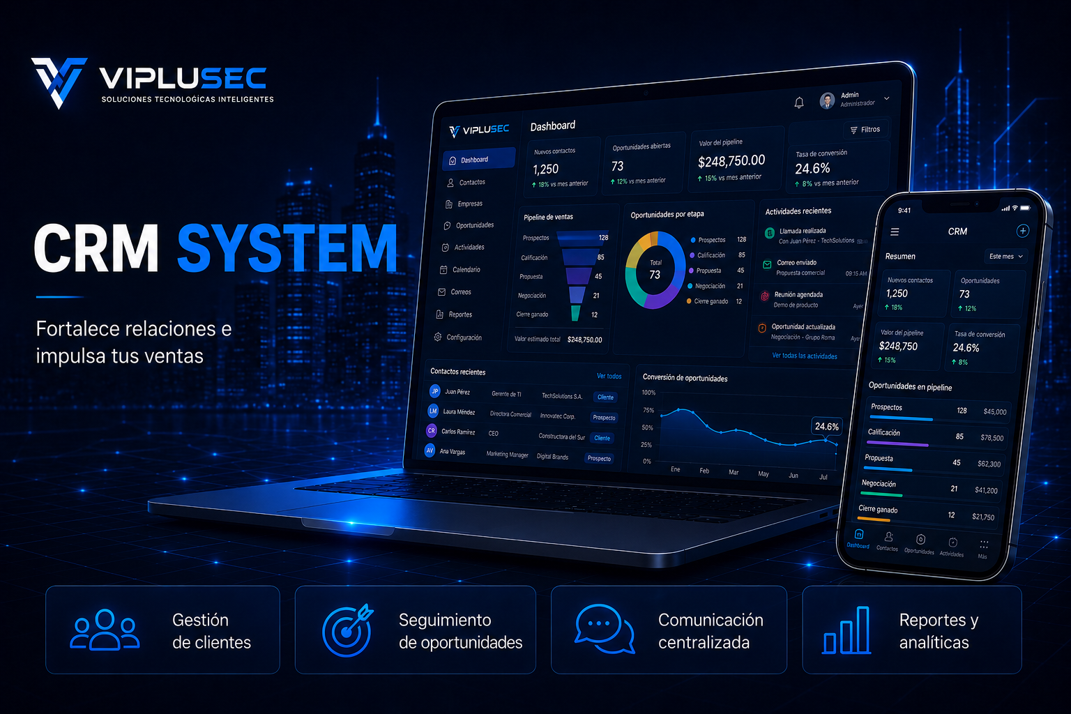 CRM System — Gestión Comercial